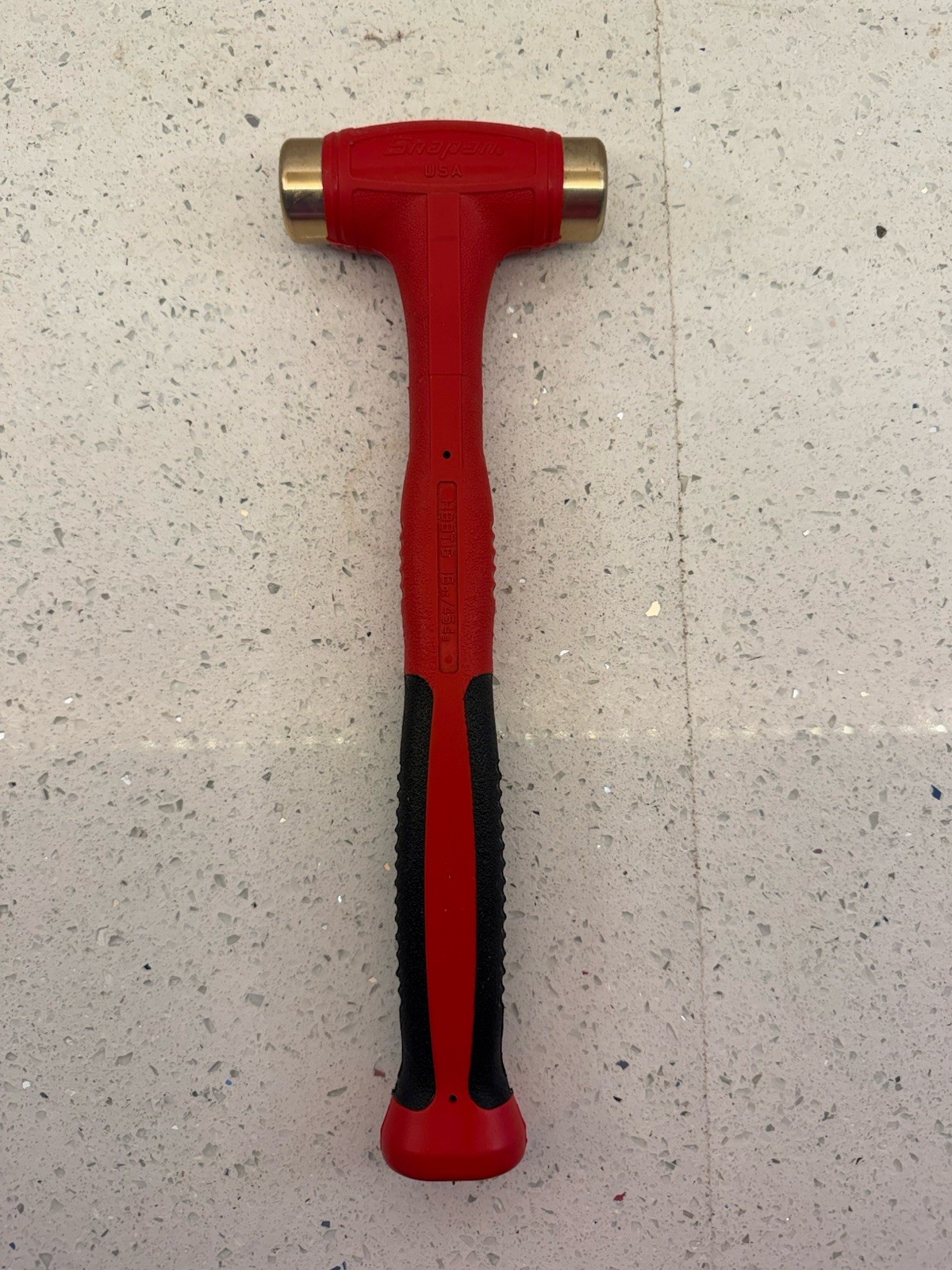 Snap-On HBBT16 Red 16oz Bronze Hammer NEW