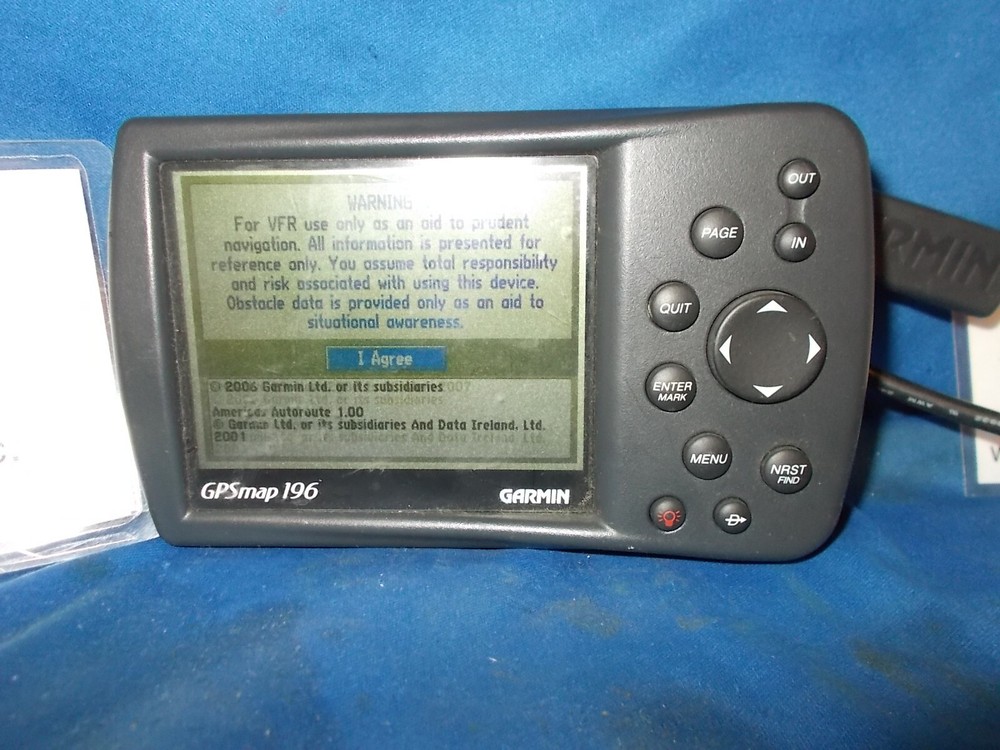 GARMIN 196 GPS W/ 1 ANTENNA,