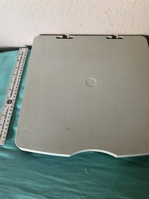 Platform for computer with ability to slide the tray