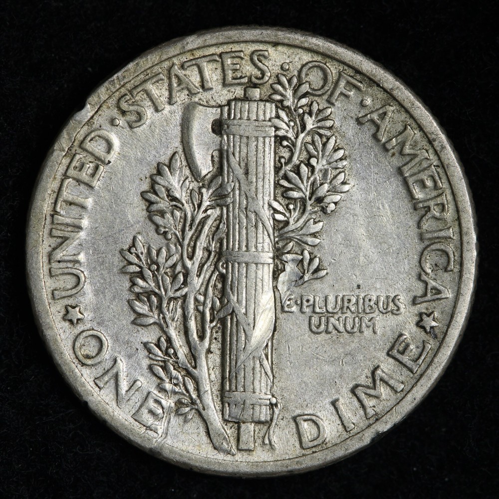 1918 Mercury Silver Dime CHOICE AU E301 JCM