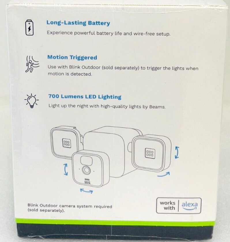 Blink - Floodlight Mount Accessory for Outdoor Camera - Black (Open Box)