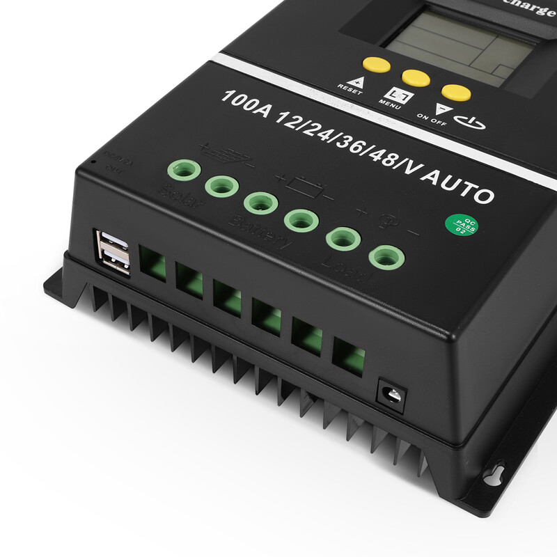 12/24V 60/80/100A MPPT Solar Charge Controller Panel Battery Regulator Dual USB