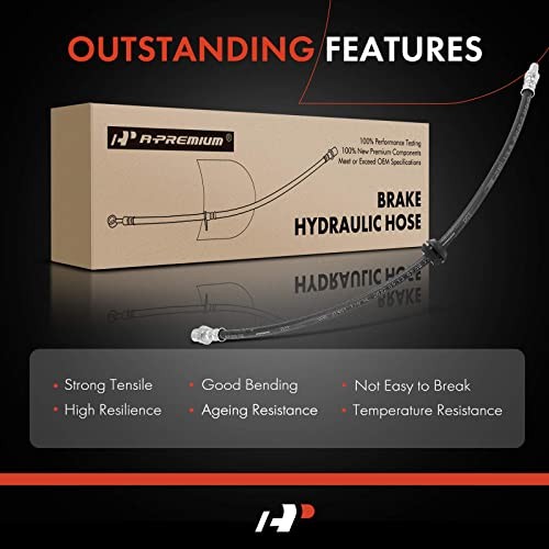 Front Driver or Passenger Brake Hydraulic Hose Compatible with Mini Models -
