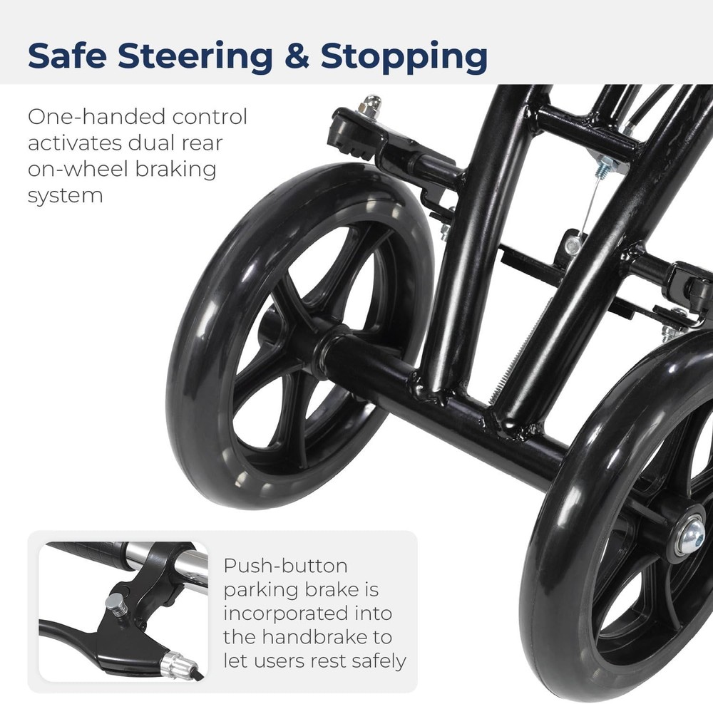 Drive Medical 796 Adjustable Height Steerable Knee Walker
