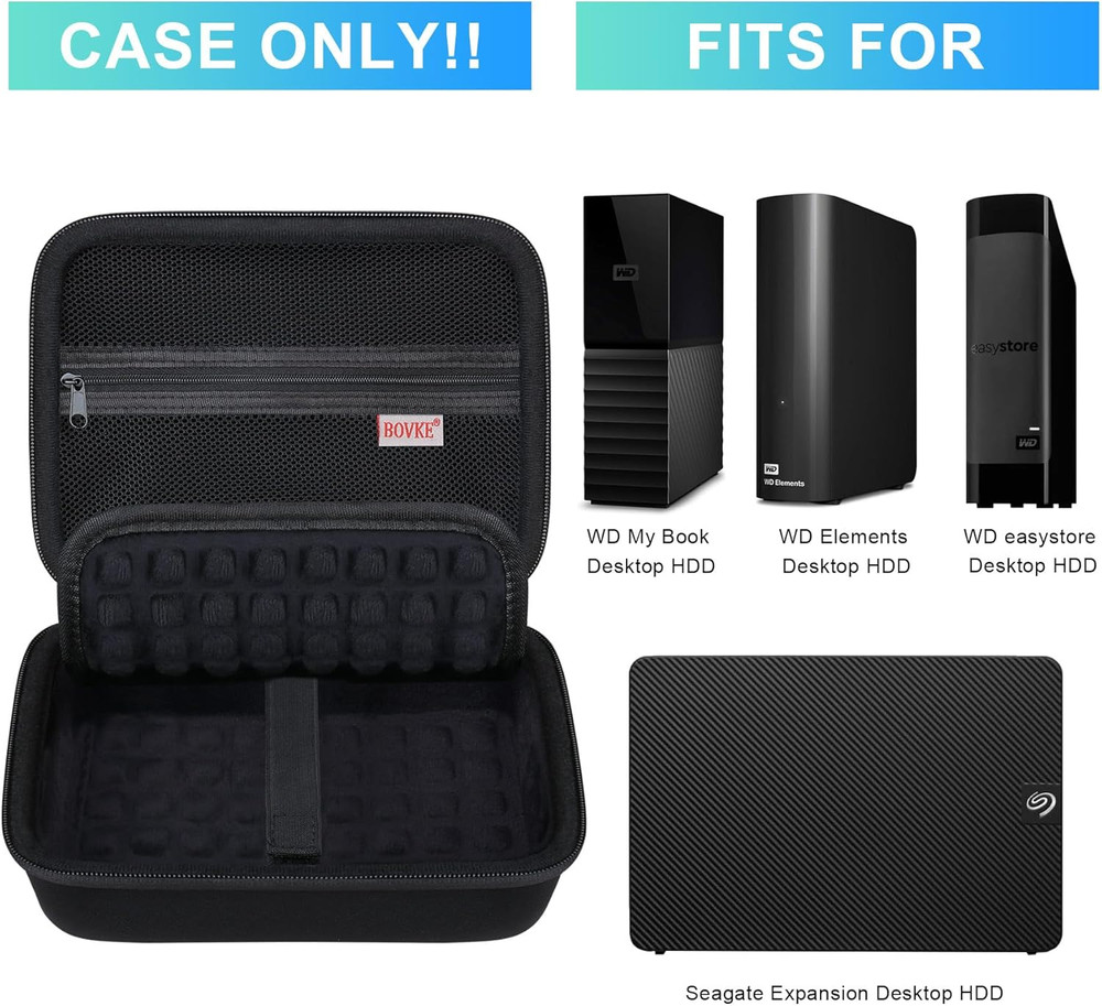 Hard Drive Case for WD Elements My Book Seagate Expansion Desktop External Hard