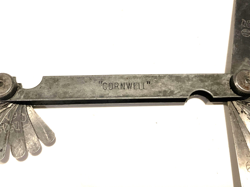 VINTAGE CORNWELL TOOLS LONG & SHORT BLADE FEELER GAUGE