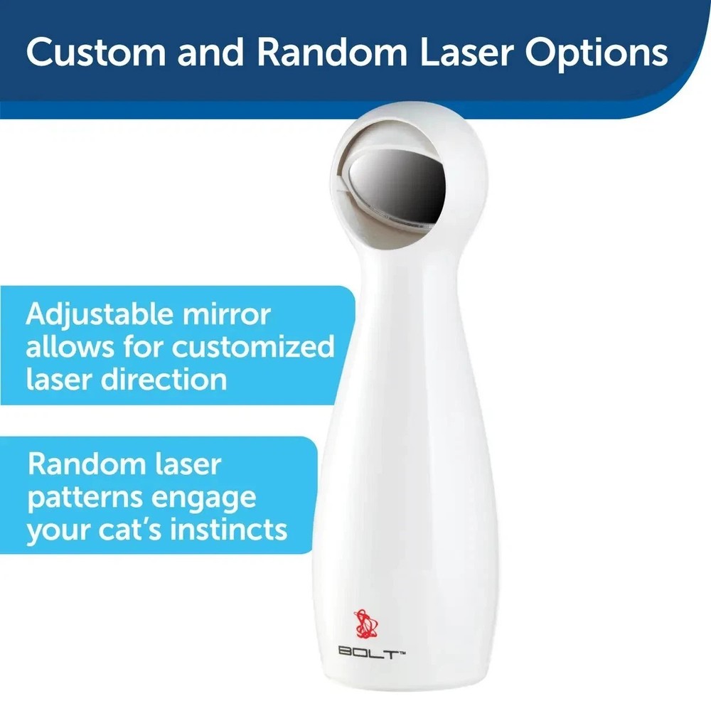 PetSafe Bolt Automatic Laser Light Cat Toy – Interactive & Adjustable – 2 Modes