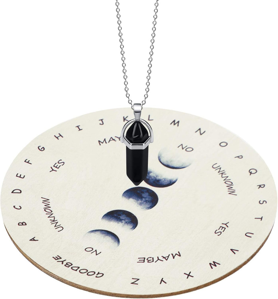 Pendulum Board for Divination Moon Phase Pendulum Board Dowsing Divination Metap