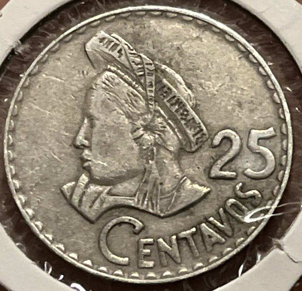 1975 Guatemala 25 Centavos