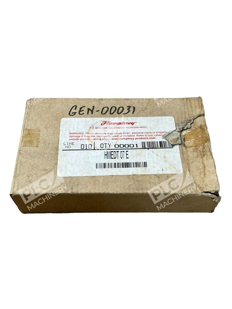 Humphrey HMEDT07-E Vacuum Ejector w/ HPS310 Vacuum Switch
