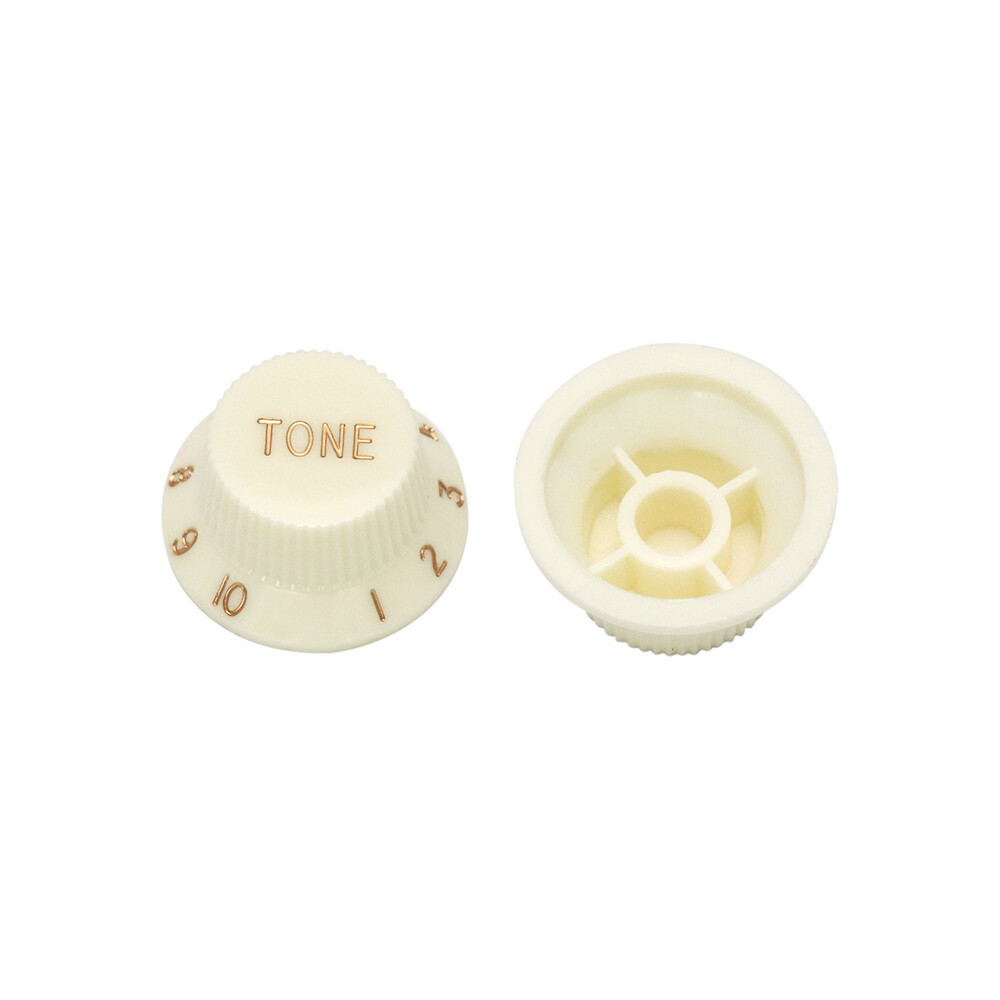 Guitar Speed Knobs 1 Volume 2 Tone Control Knobs for Fender Strat Electric Ivory
