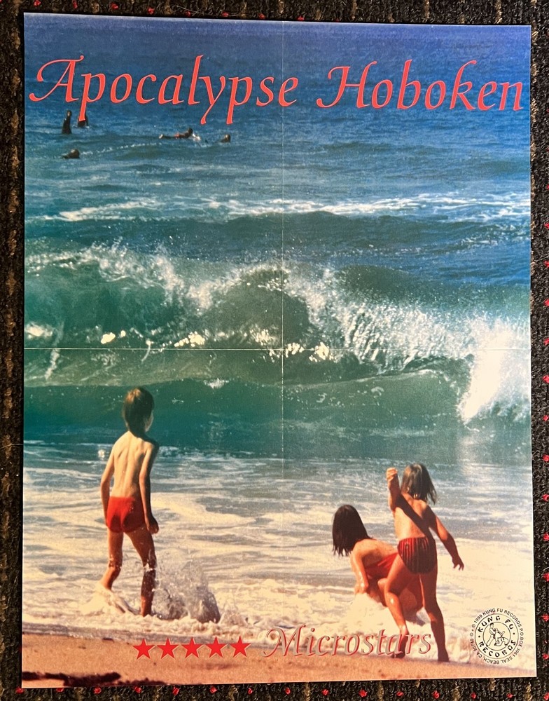 APOCALYPSE HOBOKEN Microstars 17x22  Record Store promo poster PUNK Kung Fu 1999