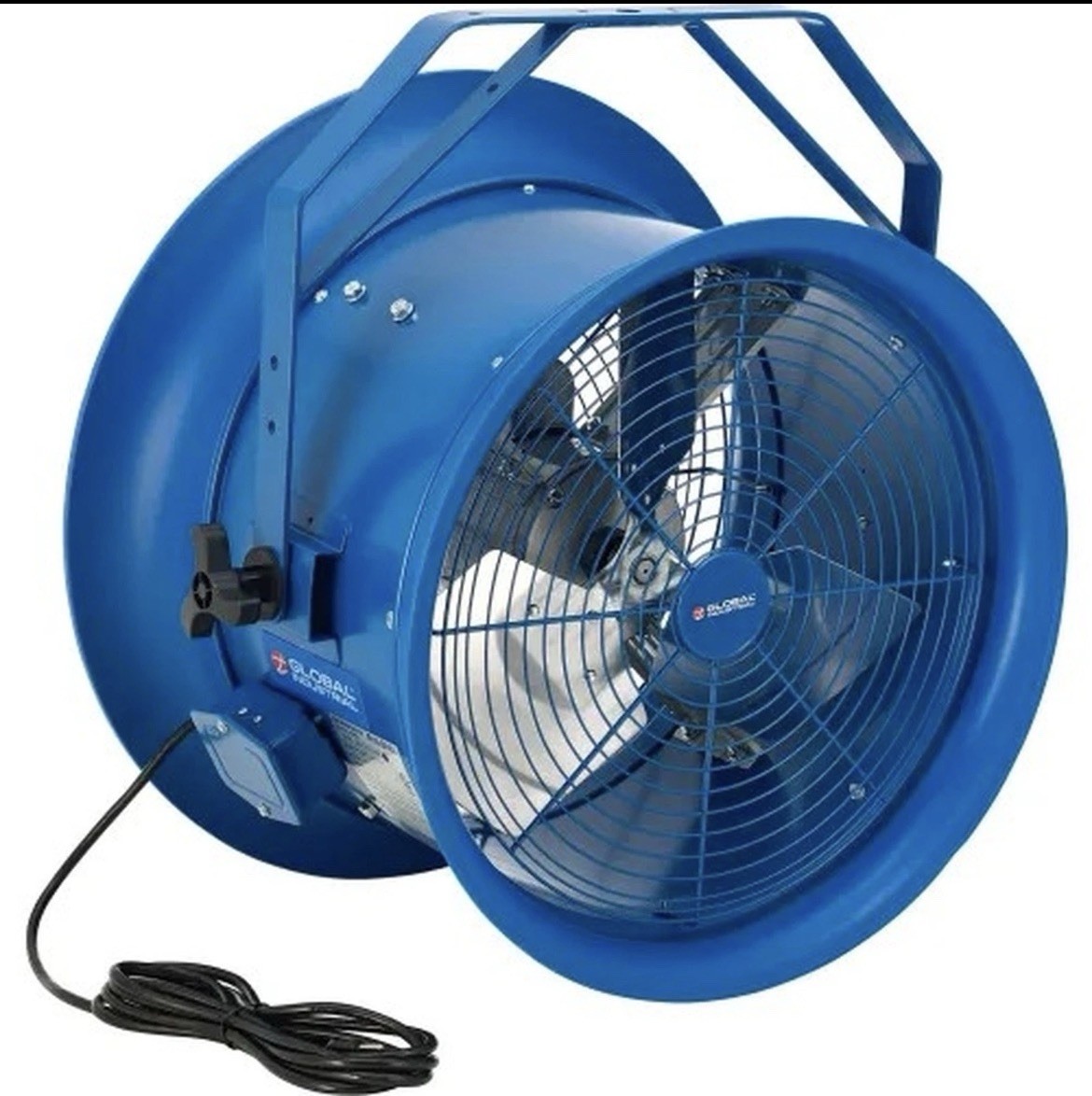 Global Industrial 18" High Velocity Drum Fan w/ Yoke Mount, 7,700 CFM, 1/2 HP