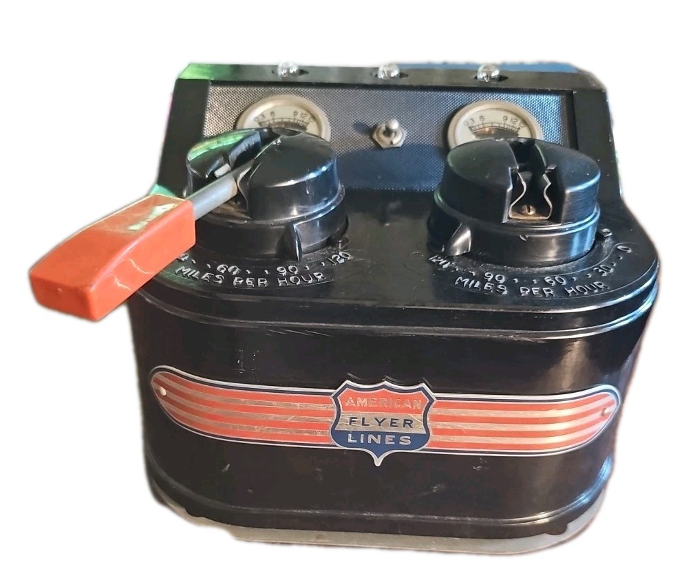 American Flyer 30B Twin Train Transformer Controller AC Gilbert Working 7-15V