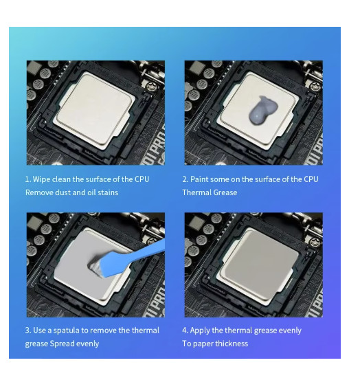 25g Thermal Grease Paste CPU GPU Cooling Compound w/ Scraper