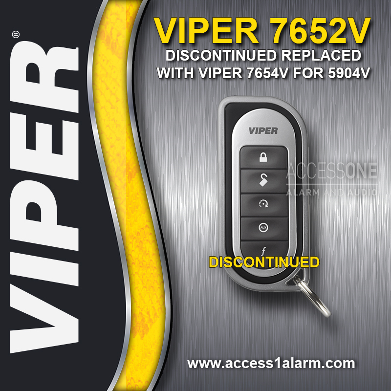 Viper 7652V 1-Way 5-Button Replacement Remote Control Transmitter 7654V 5904V