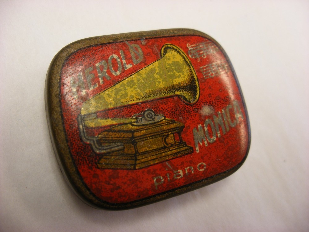 Phonograph Gramophone Needle Tin - Monica  Empty