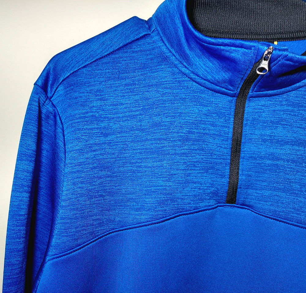 Under Armour Coldgear Jacket | 1/4 Zip Blue Polyester Outerwear | Mens Medium