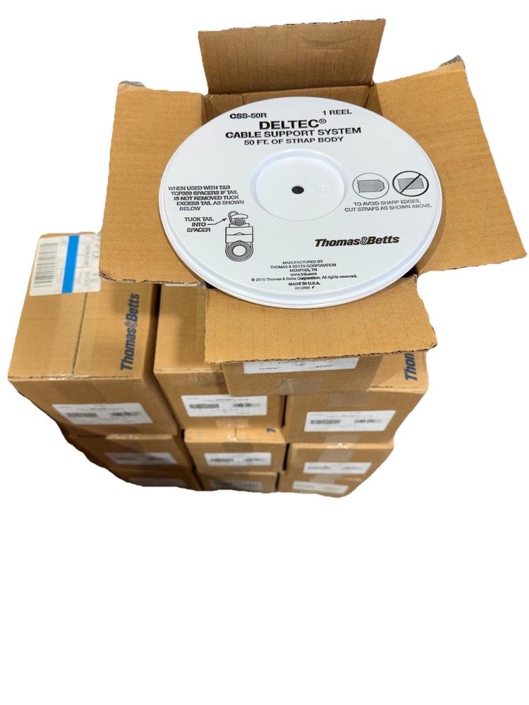 Thomas & Betts Deltec Cable Support System Ties 50' CSS-50R Reel