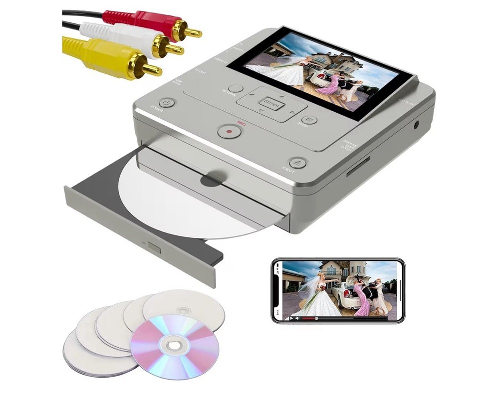 CLARIVIEWS Multi-Function Media Recorder, VHS to Digital - KR043B New Open Box