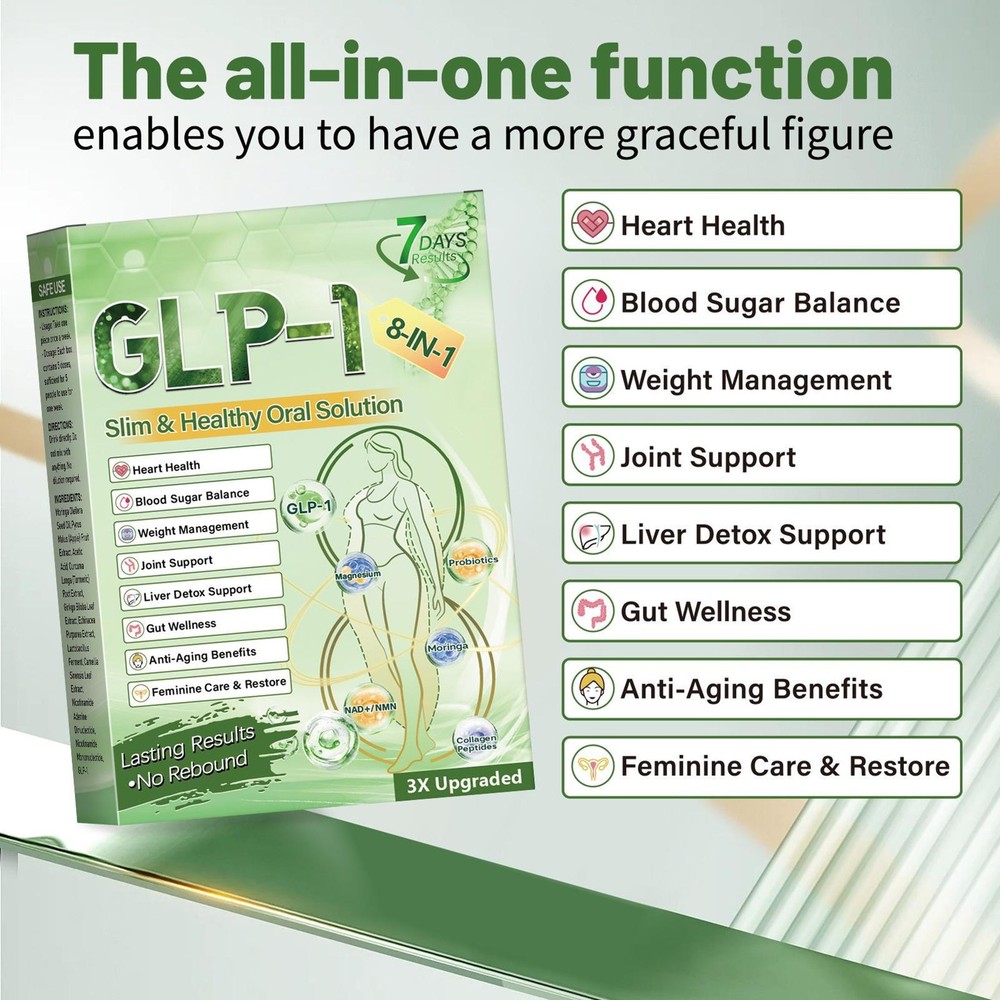 gl-8-in-1 Slim Healthy Solution,Advanced Supplement Liquid Drops