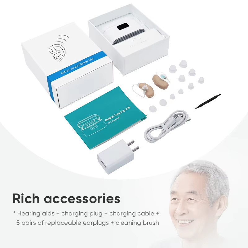 Hearing Aids Hearing Amplifiers Wireless Bluetooth Sound Amplifier With APP