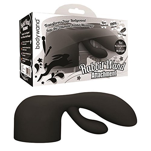 Bodywand Rabbit Wand Silicone Attachment Black