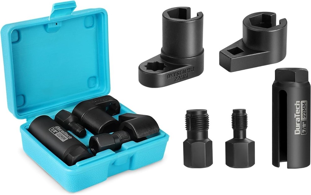 DURATECH O2 Oxygen Sensor Socket Thread Chaser 3/8 1/2"x7/8" 22mm Wrench Remover