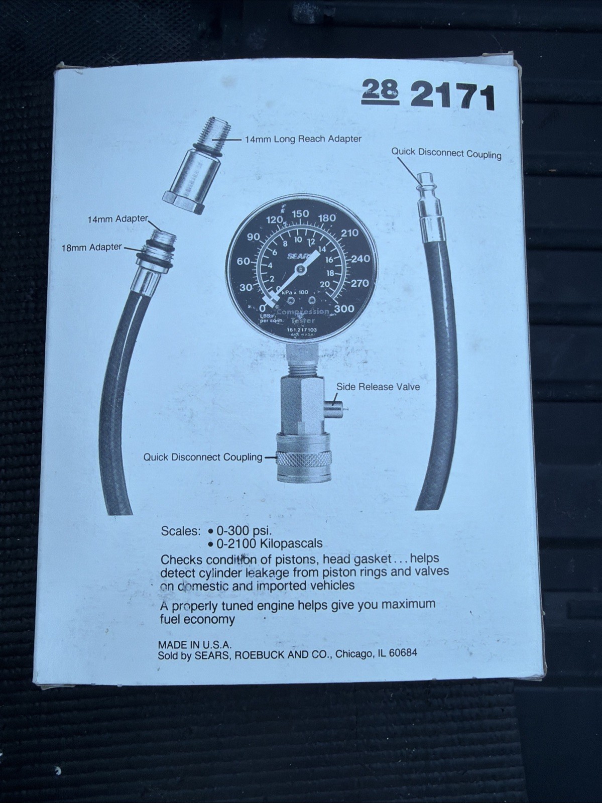 Holy Grail Sears Craftsman USA Automotive Analyzing Kit 21585 Analyzer Timing Lt