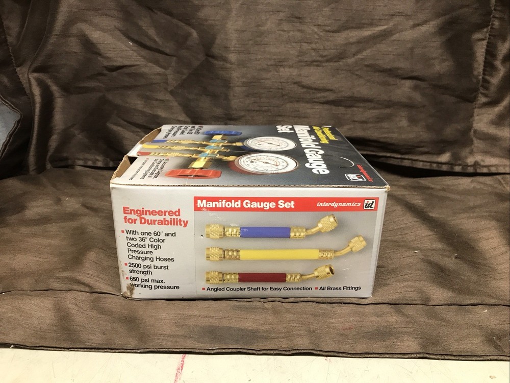 Interdynamics Professional Air Conditioning Manifold Gauge Set