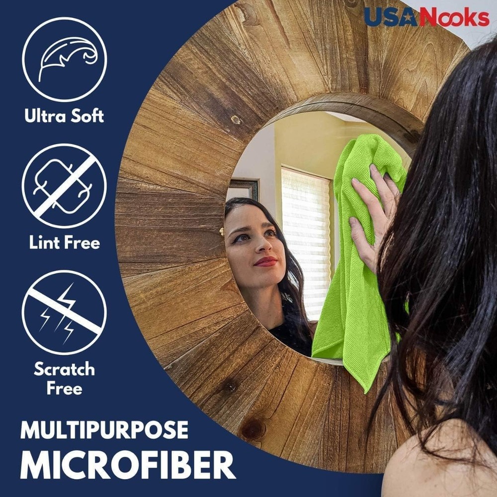 10x Grip-Root Weave Microfiber Cloths - 8 Pack for Ultimate Absorbency & Shine