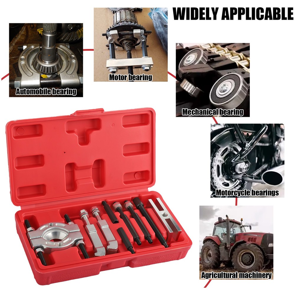 Bearing Separator(Mini) 9 pcs Puller Kit Includes Yoke & Extensions Pullers