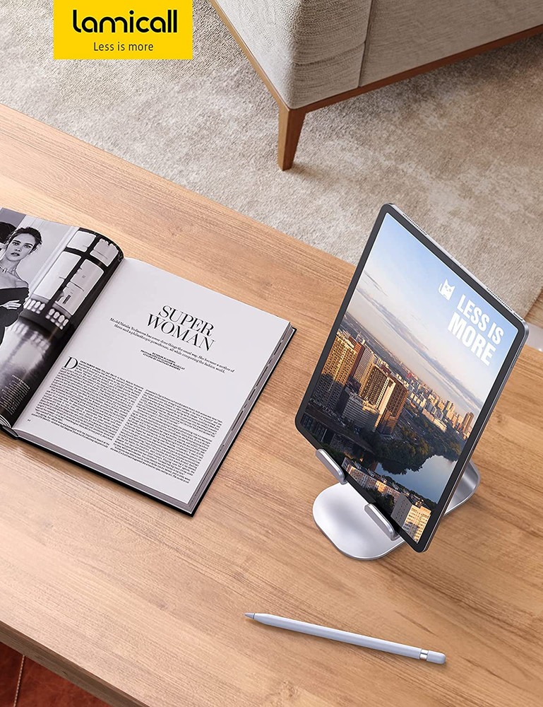 Tablet Stand, Adjustable Tablet Holder - Desktop Stand Dock Holder Compatible wi