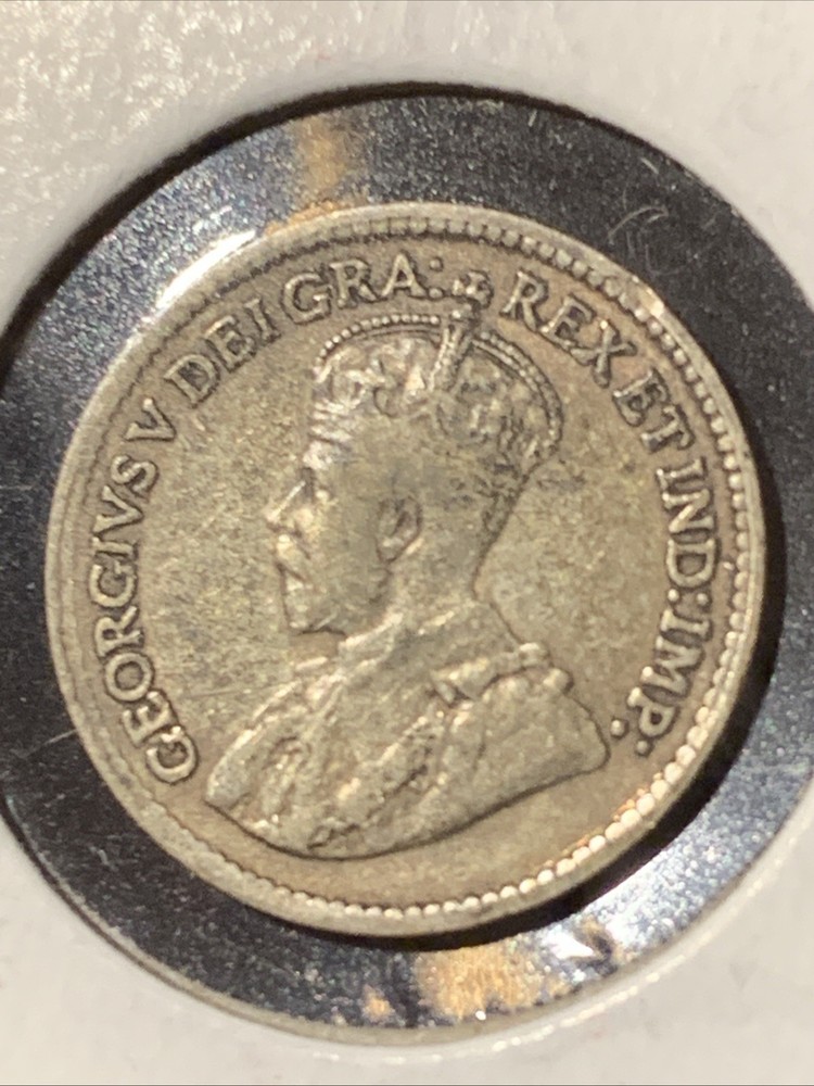 1918 Canada 5 Cents Silver ~ BETTER GRADE ~