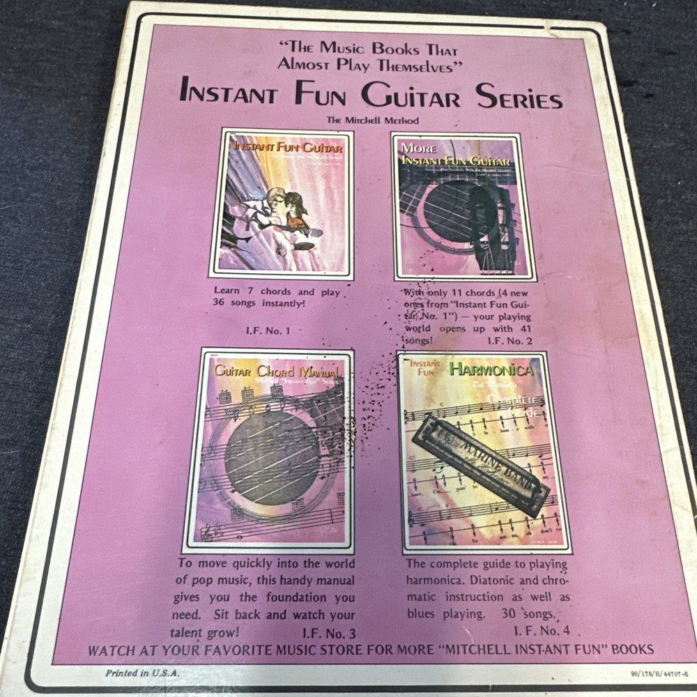 Harmonica Guide Bob Mitchell's Complete Guide Instant Fun No. 4 1976 Learn