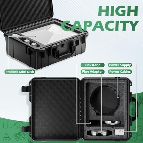 Starlink Mini Case, Waterproof Hard Protective Case with Precision Hard Case