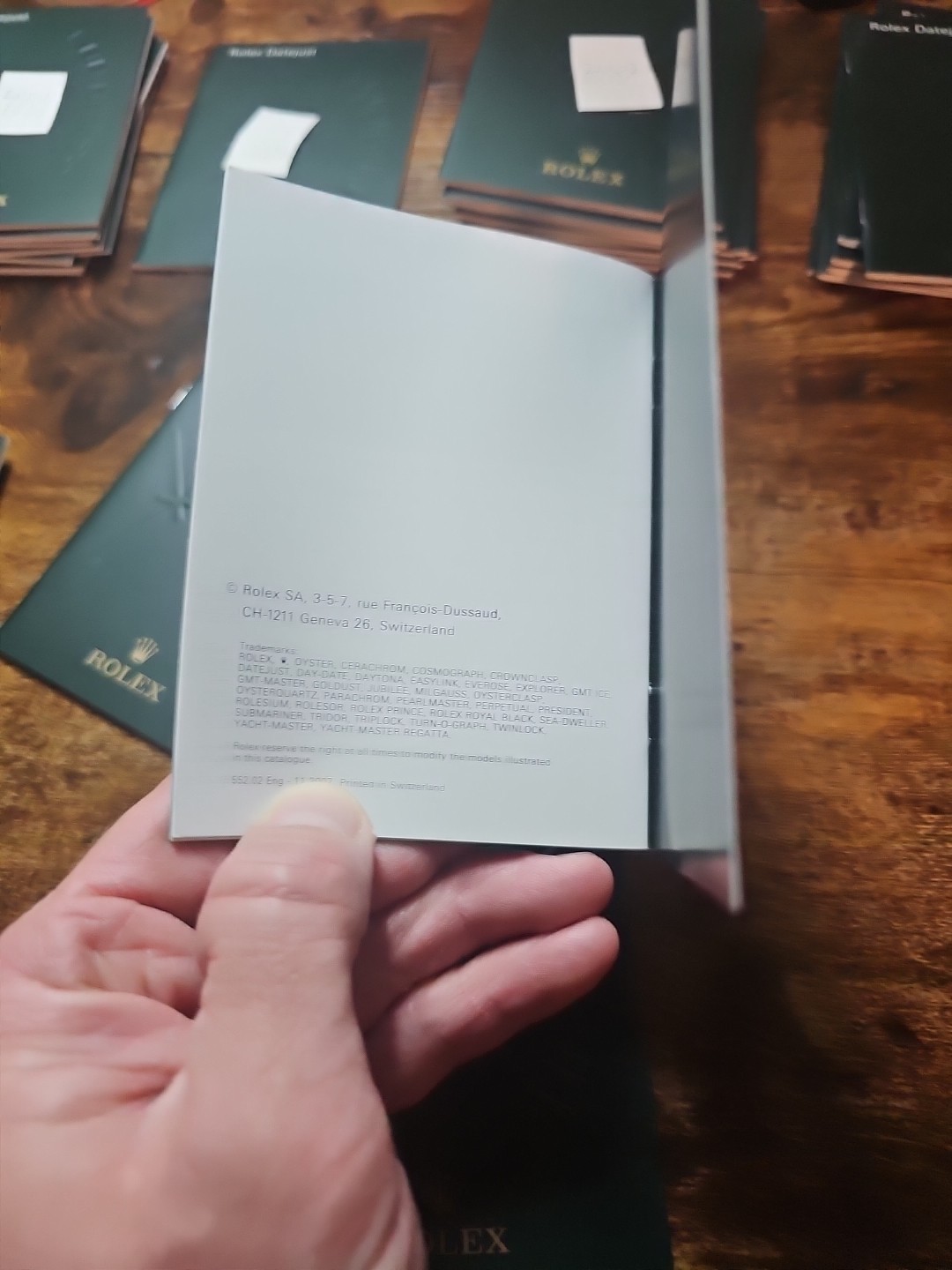 Rolex Datejust Watch OEM English Booklet 1999-2012 Manual Authentic Original