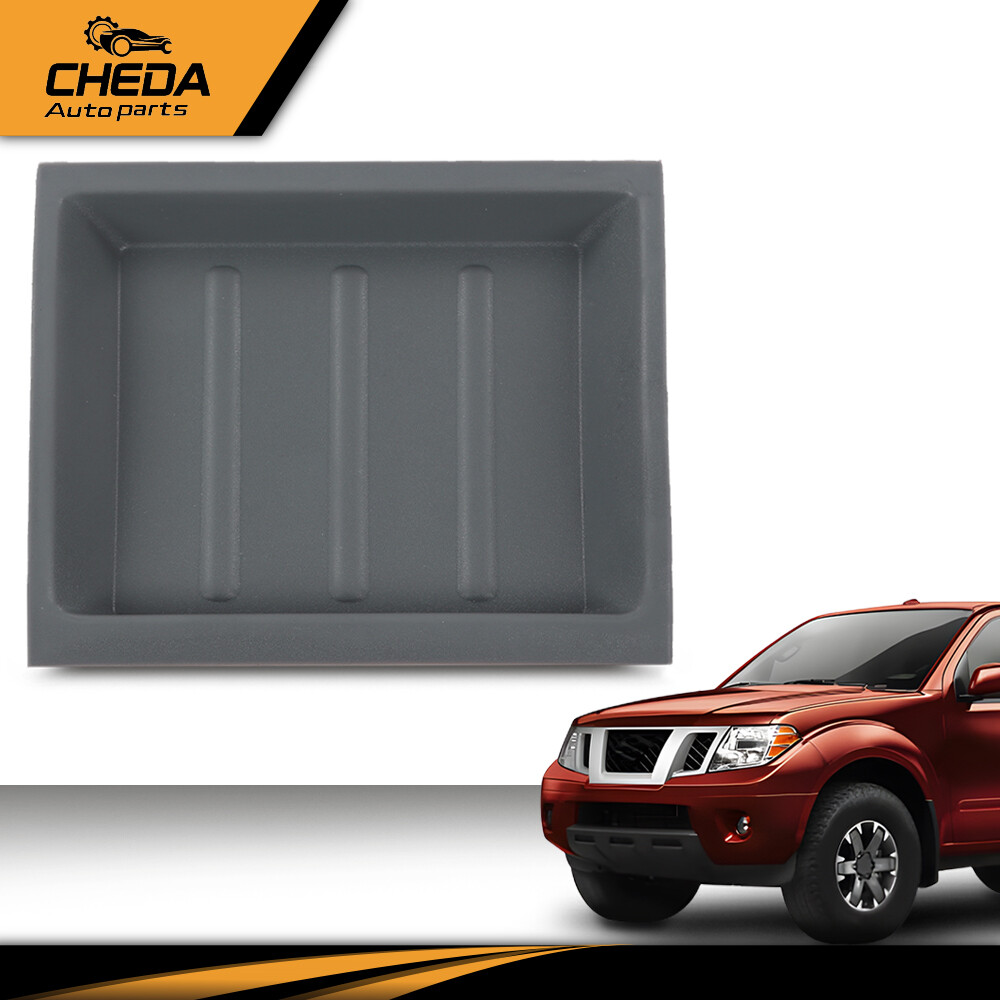 Fit For 2005-17 Nissan Frontier Pathfinder Upper Dash Bezel Storage Box Gray