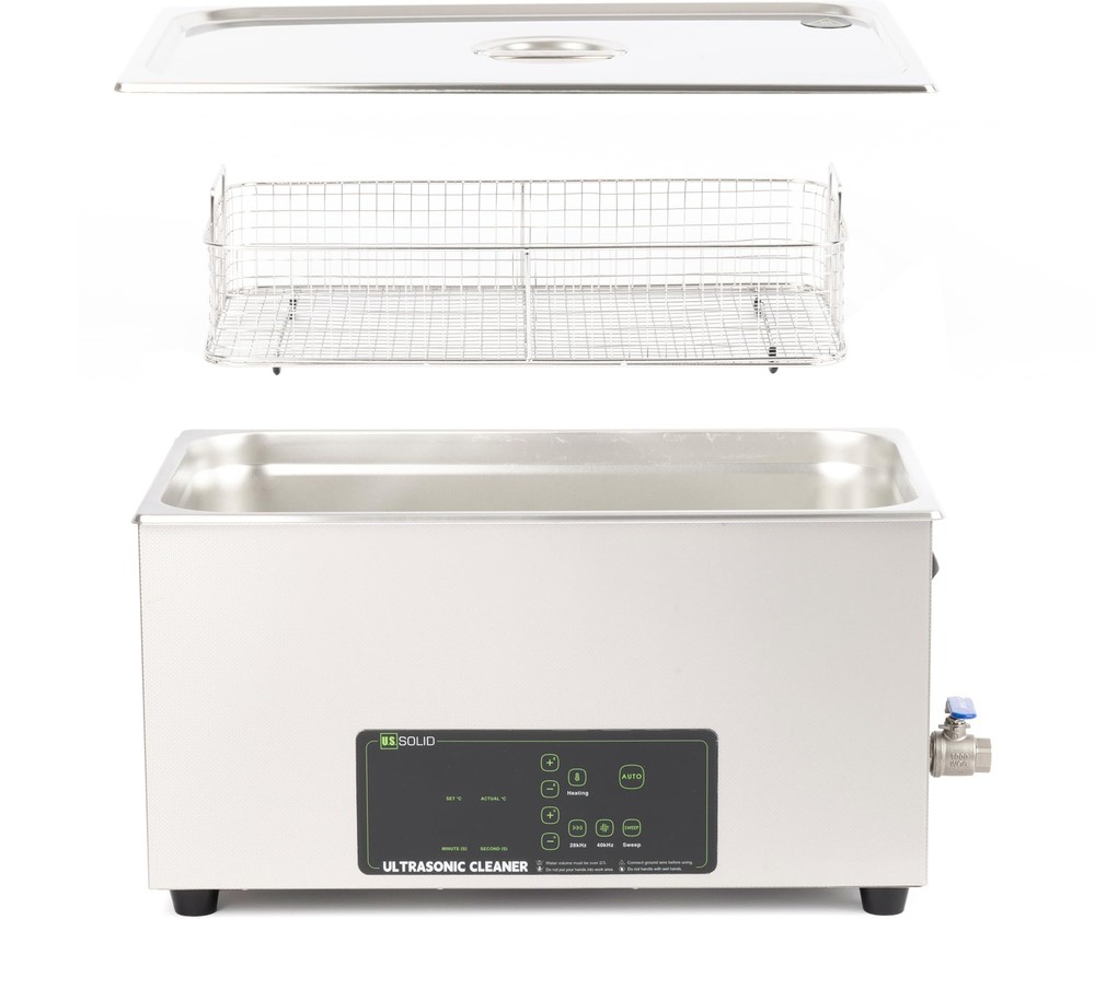 U.S. Solid 22L Digital Ultrasonic Cleaner 28/40kHz Dual-Frequency