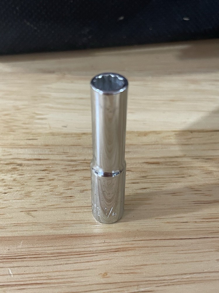 Wright 1/4” Deep Socket 12 Point 1/4 Drive Size USA