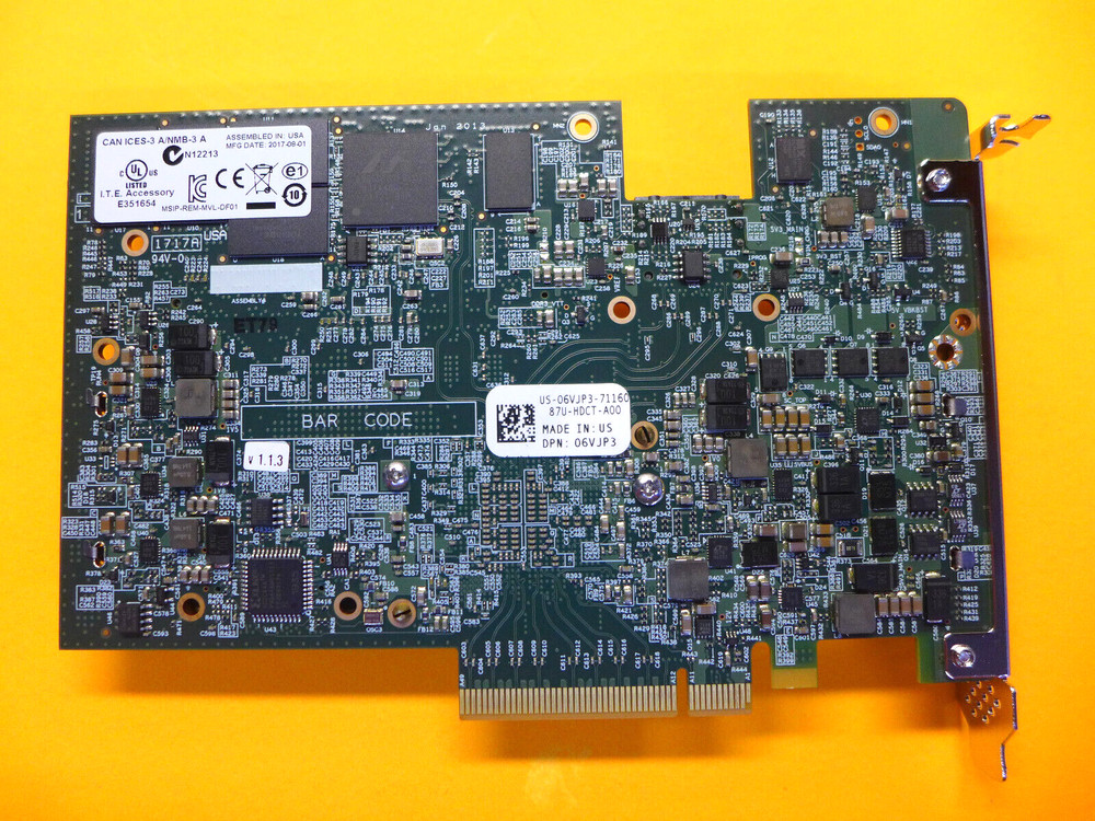 Dell Single Port Mini SAS PCI-e x8 Dual Battery Controller 6VJP3