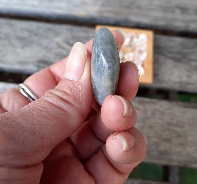 Labradorite Heart w/ Clear Quartz Set, Orange Flash, Transformation