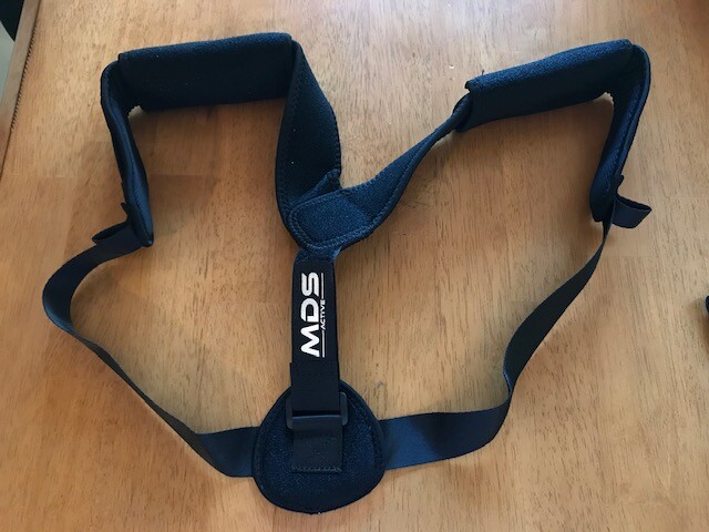 MDS UNISEX Adjustable Posture Support Corrector Brace One Size NWT FAST SHIPPING