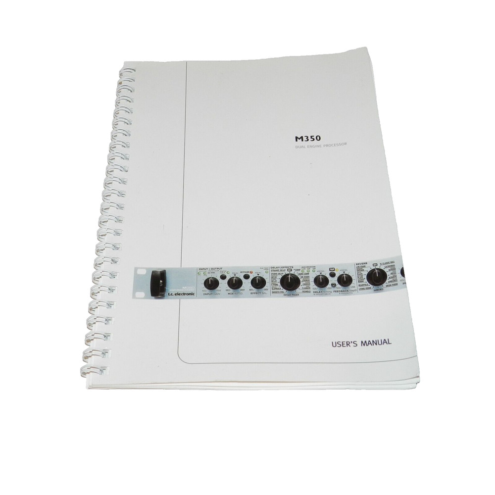 Manual Electronic M350 Vocal Reverb Effect Dual Engine Digital Effect Processor