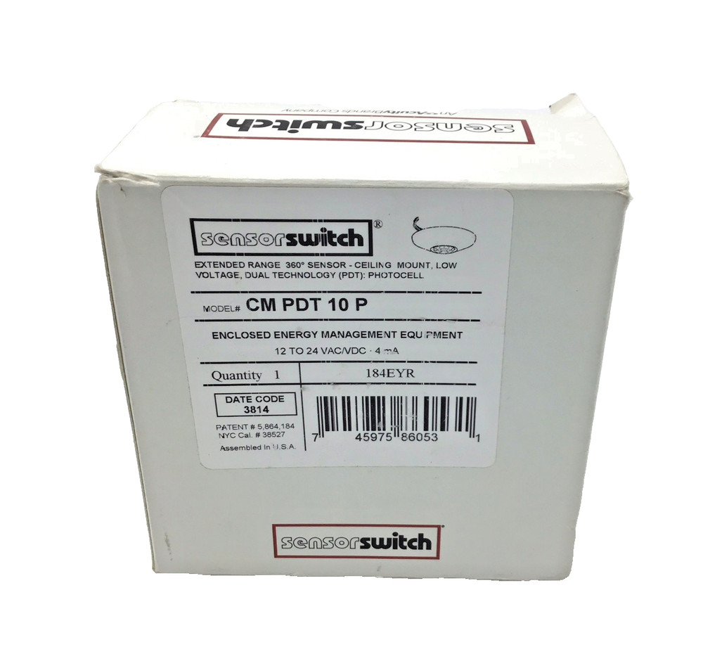 Acuity Controls Sensor Switch CM PDT 10 P Photocell, Occupancy Sensor (White)