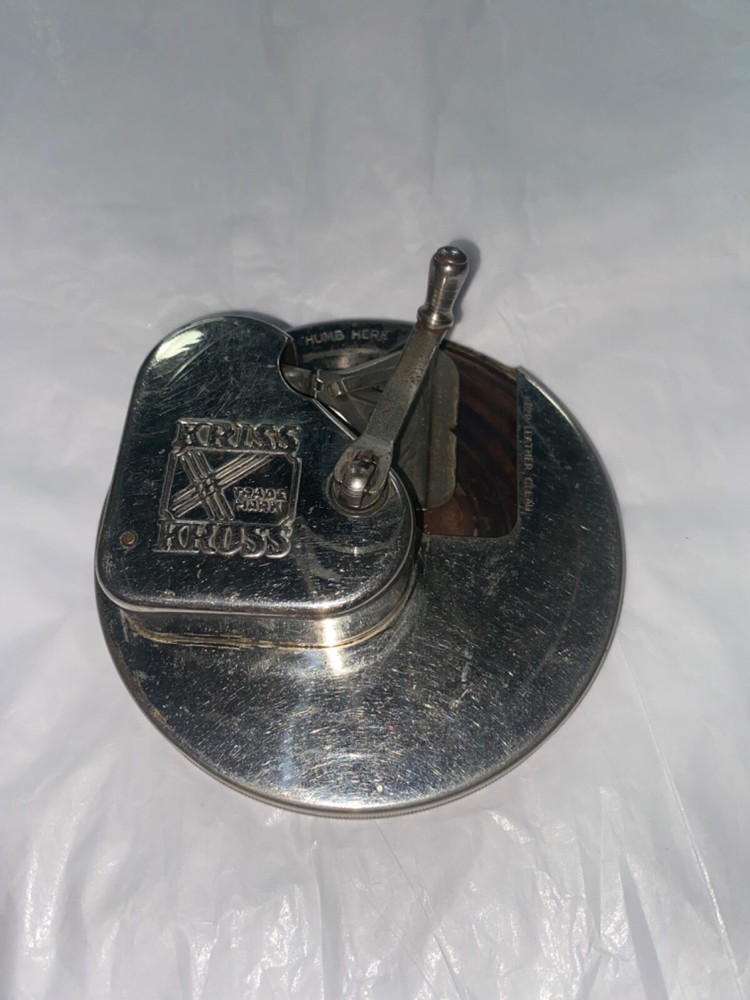 Vintage Kriss Kross Stropper Razor Blade Sharpener ~