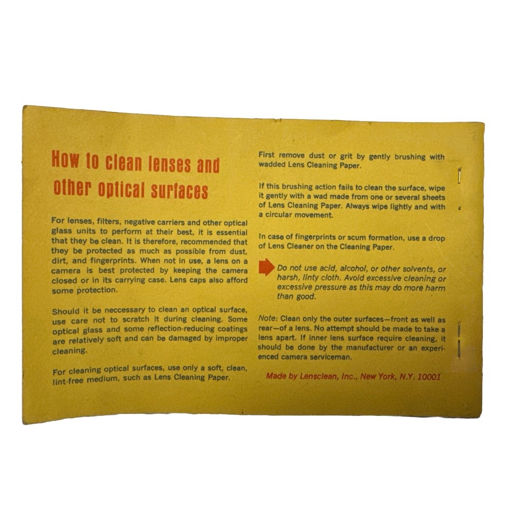 Lens Cleaning Tissue Fox Photo