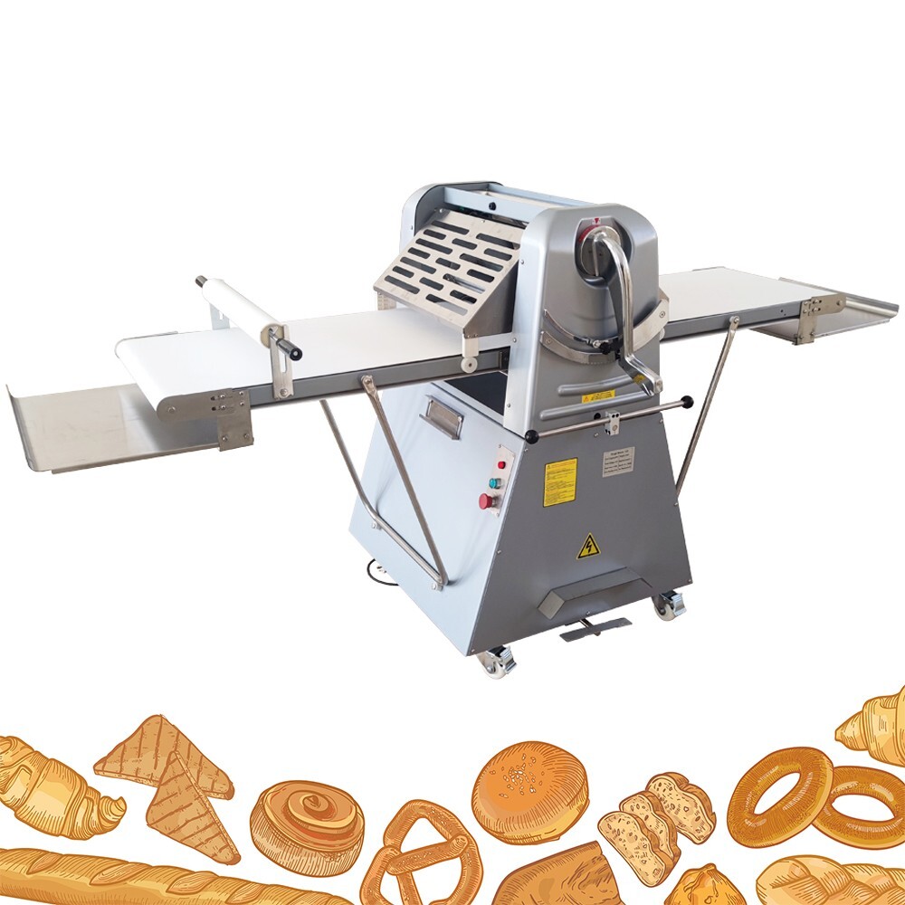 Commercial Vertical Dough Sheeter Pastry Crispy Machine Dough Roller Press Baker