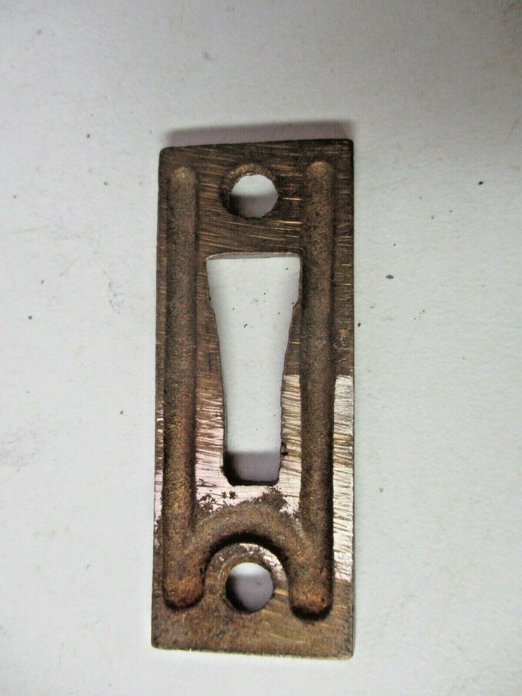 4587S Solid Brass Casement Window Bronze Locking Handle Left Hand Vintage 1950s