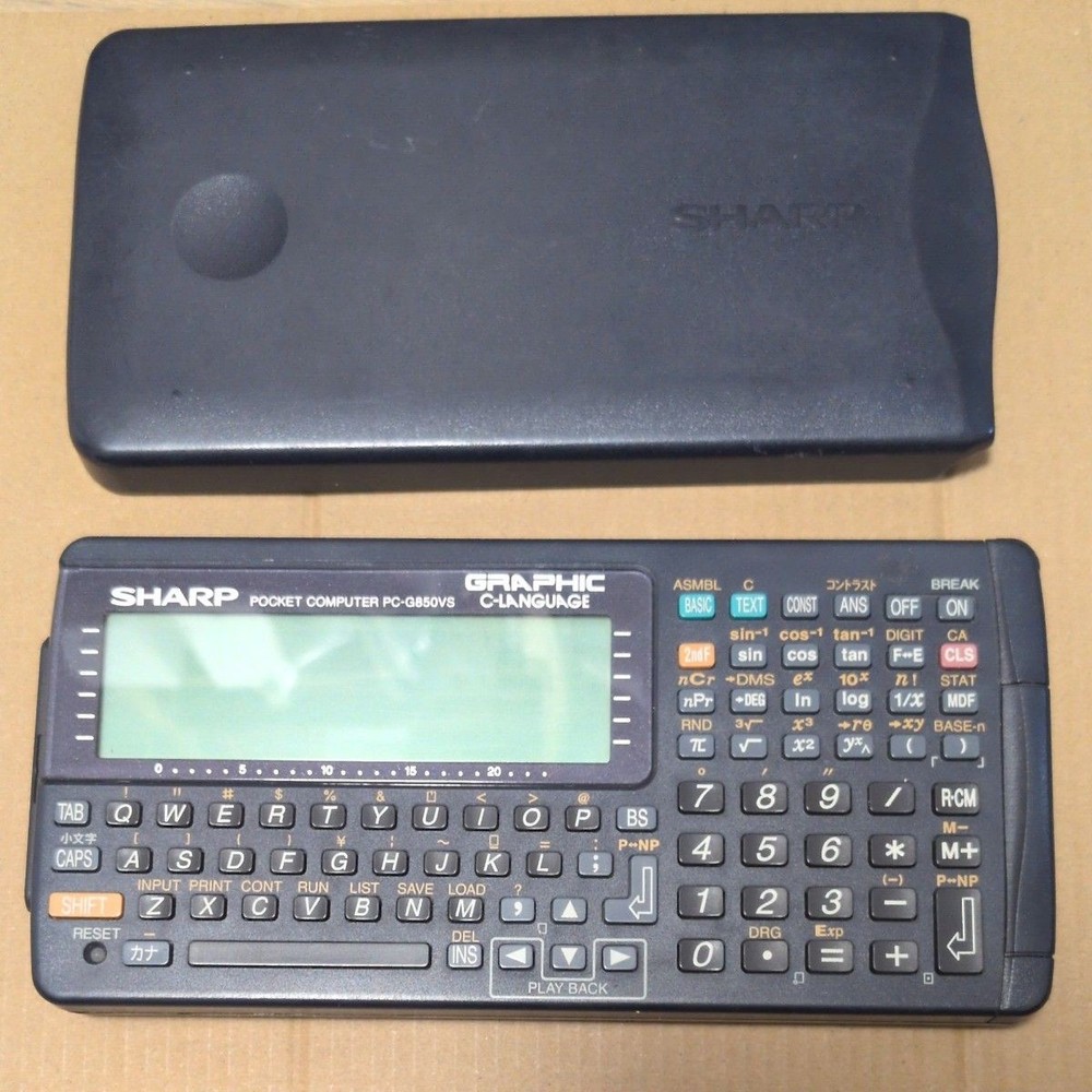 SHARP PC-G850VS Pocket Computer Built-in Buzzer Used Tested